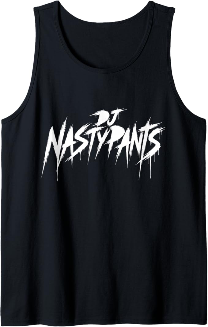 DJ Nastypants official logo tank top in black