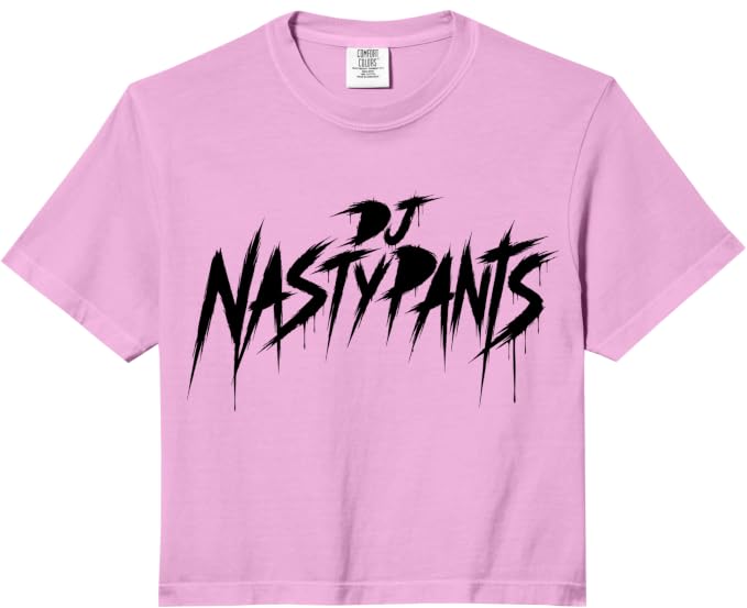 DJ Nastypants official logo crop top in pink