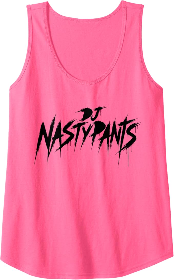 DJ Nastypants official logo tank top in pink